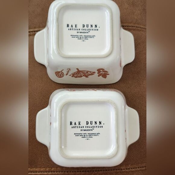 Rae Dunn Set Of 2 Mini Baking Dishes - Picture 2 of 5